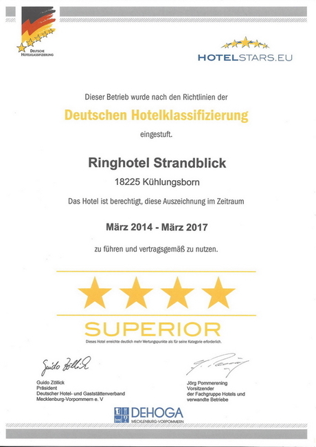 Klassifizierung 4 Sterne Superior Klassifizierung 4 Sterne Superior