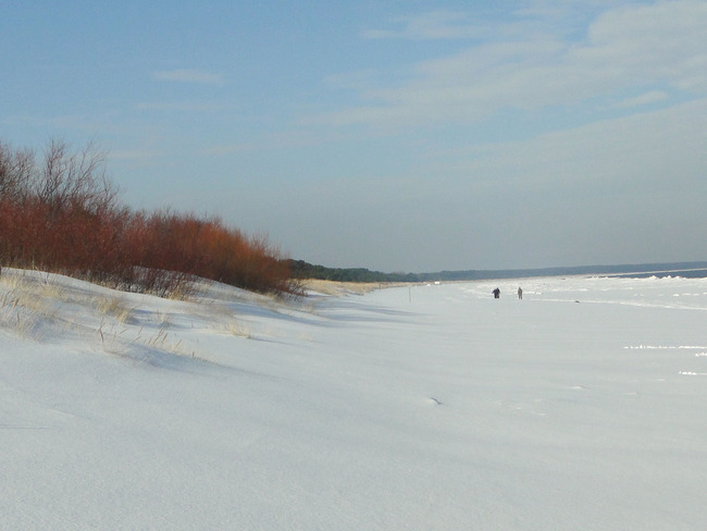 Winterlandschaft am Ostseestrand von Trassenheide Strand - Winter