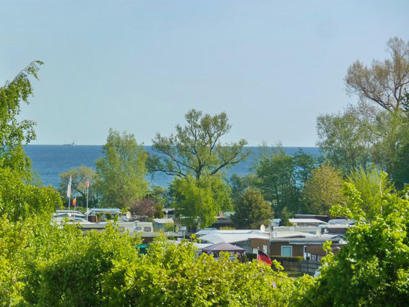 Campingplatz und Ostsee