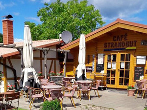 Außennansicht vom Café Strandgut Außennansicht vom Café Strandgut