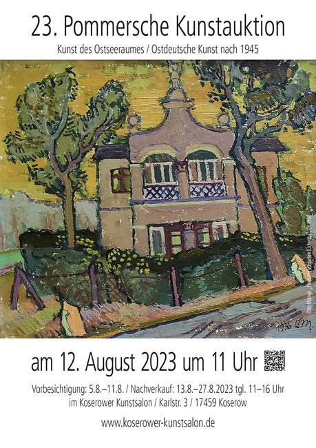 23. Pommersche Kunstauktion am 12.08.2023 um 11:00 Uhr