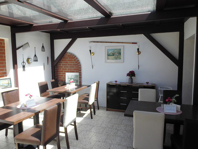Wintergarten im Eis-Café Schumann