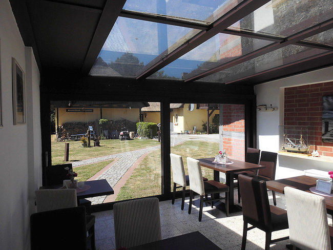 Wintergarten im Eis-Café Schumann