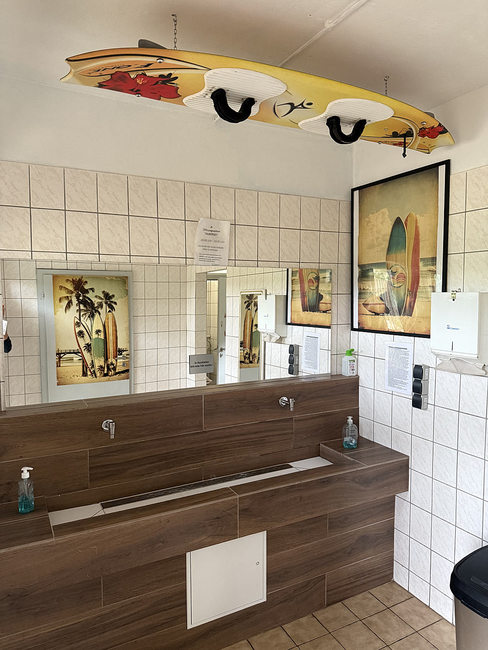 Waschraum im Sanitärhaus