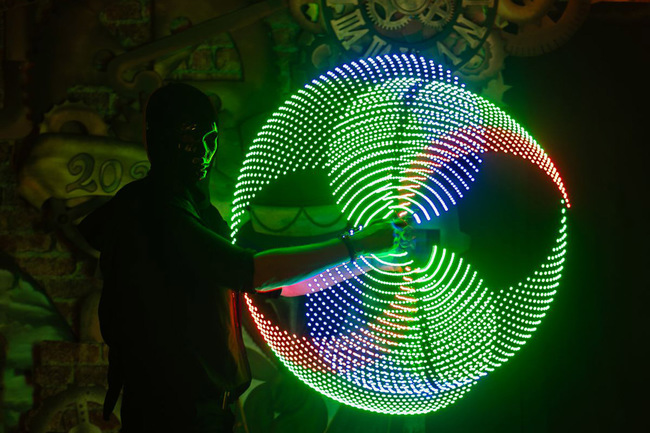 Lightshow in der Erlebnisgastronomie