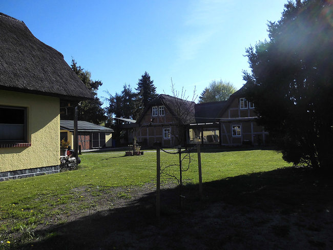 Aussenanlage der Pension